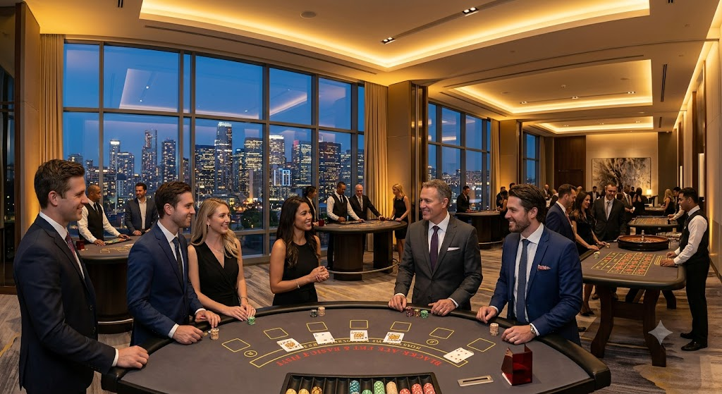 Corporate casino event night